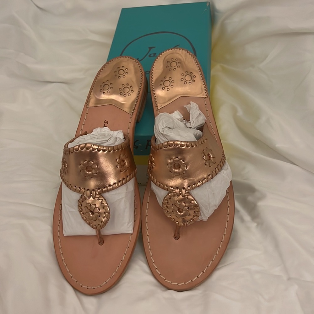 NIB Jack Rogers size 11 rose gold sandal